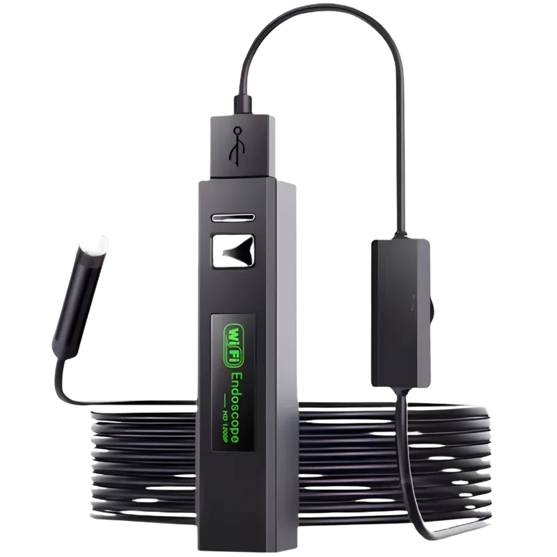 Endoscope WiFi 8 mm autofocus 5 MP (Android/iPhone) – Câble rigide – 5 m