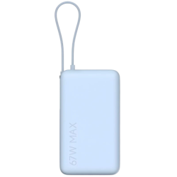 Xiaomi Power Bank Bleu Glacier avec câble intégré 10000mAh 67W
