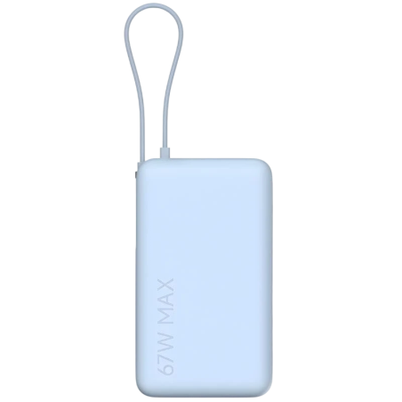 Xiaomi Power Bank Bleu Glacier avec câble intégré 10000mAh 67W