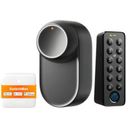 SwitchBot Ultra 3 en 1 avec panneau de contrôle Hub Mini et clavier Keypad Matter Bluetooth Serrure connectée
