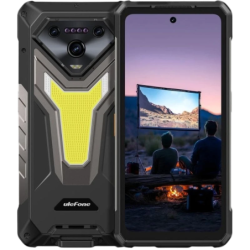Ulefone Armor 34 Pro Plus 5G 16GB/512GB Noir Rugged avec projecteur IP68/IP69K 6,95 pouces AMOLED 120Hz 64MP 66W NFC