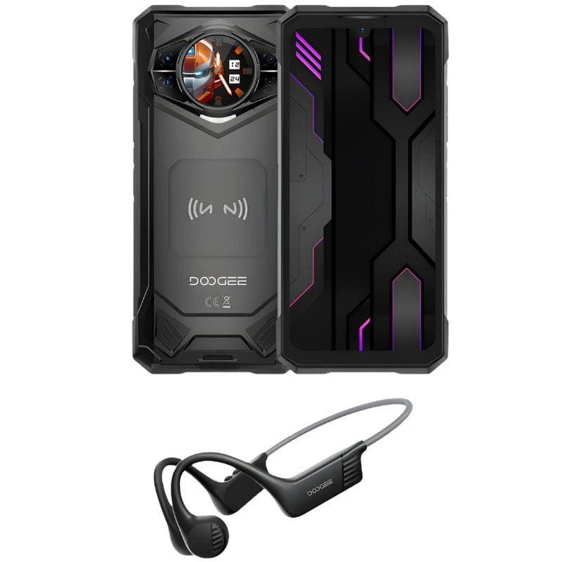 Doogee S200X 12GB/512GB Noir Rugged Édition VIP IP68/IP69K 6,72 pouces 120Hz 100MP 10100mAh 33W NFC