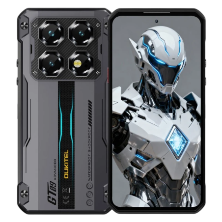Oukitel WP60 5G 12GB/512GB Noir Rugged IP68/IP69K 7,2 pouces IPS 120Hz 108MP 10000mAh 33W NFC