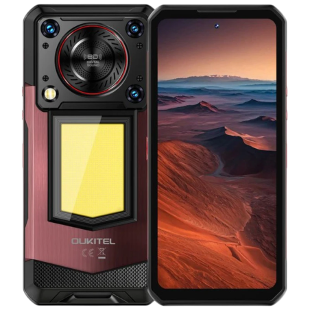 Oukitel WP56 5G 8GB/256GB Rouge Rugged IP68/IP69K 6,75 pouces 120Hz 108MP 16000mAh 45W NFC