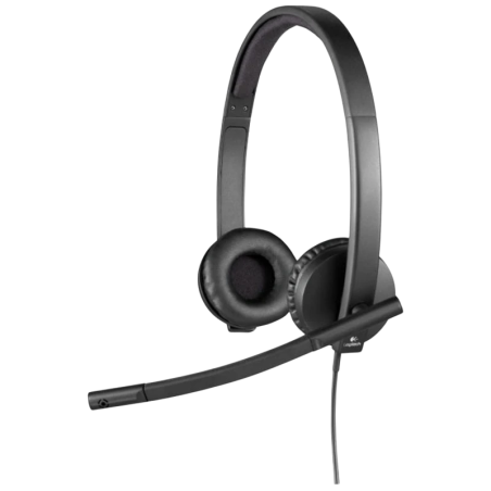 Logitech H570e Noir Arceau avec micro Casque