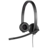 Logitech H570e Noir Arceau avec micro Casque