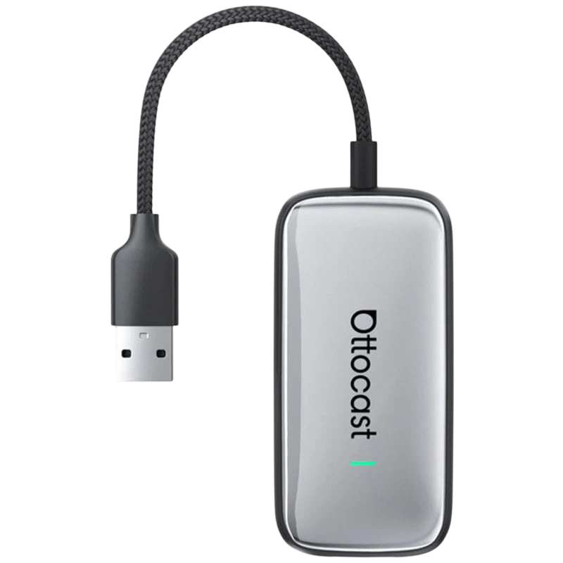 Ottocast Play2Video Plus WiFi 5 Bluetooth 5.0 Adaptateur sans fil Apple Carplay, Android Auto