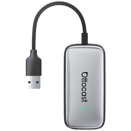 Ottocast Play2Video Plus WiFi 5 Bluetooth 5.0 Adaptateur sans fil Apple Carplay, Android Auto