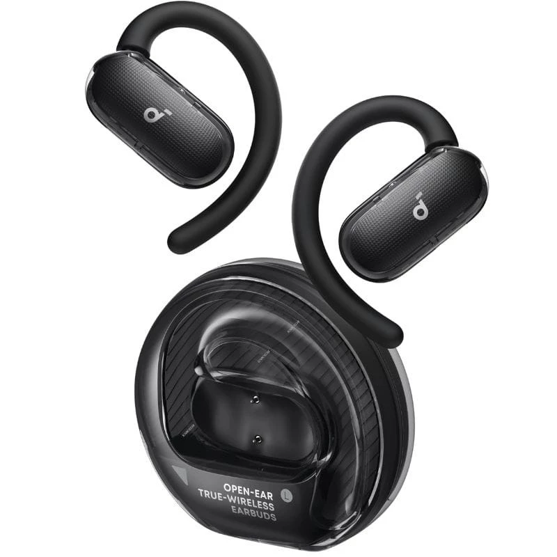 Soundcore V40i Noir Open-Ear Bluetooth 5.3 36h IP55 Multipoint Écouteurs sans fil