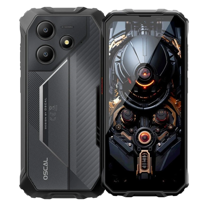 Oscal Marine 2 8GB/128GB Noir Rugged IP68/IP69K 6,56 pouces IPS 90Hz 16MP 11000mAh 18W NFC