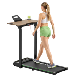 Tapis de course Akluer avec bureau à hauteur réglable, 1-10 km/h, 2,5 CV