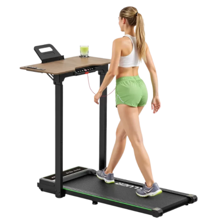 Tapis de course Akluer avec bureau à hauteur réglable, 1-10 km/h, 2,5 CV