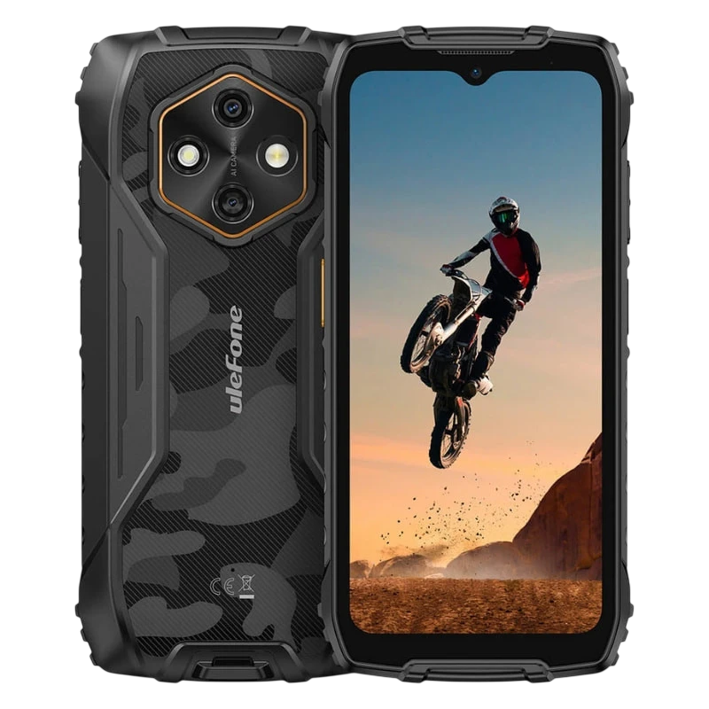 Ulefone RugKing 4 Pro 8GB/256GB Noir 6,56 pouces IPS 120Hz 48MP 10200mAh 18W NFC