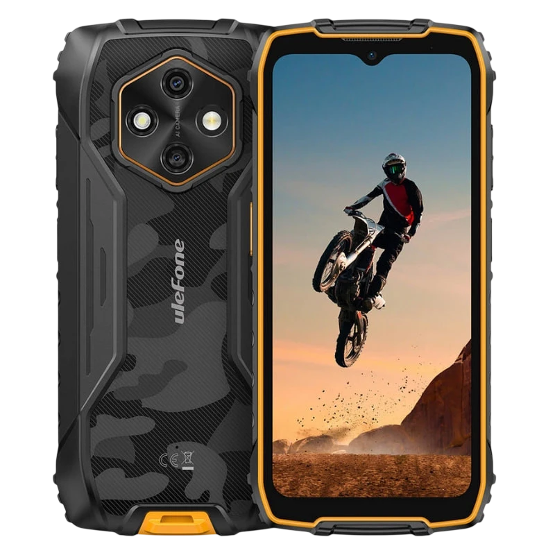 Ulefone RugKing 4 Pro 8GB/256GB Orange 6,56 pouces IPS 120Hz 48MP 10200mAh 18W NFC