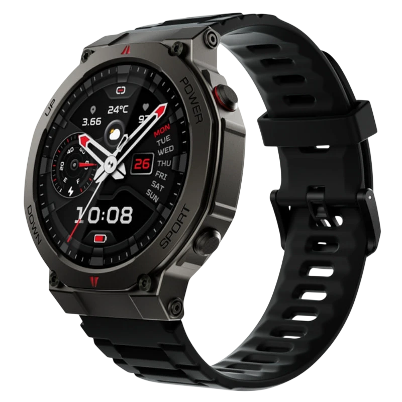Black Shark GS3 Ultra Noir 1,43 pouces AMOLED GPS 18 jours +160 sports 5ATM IP69K Smartwatch