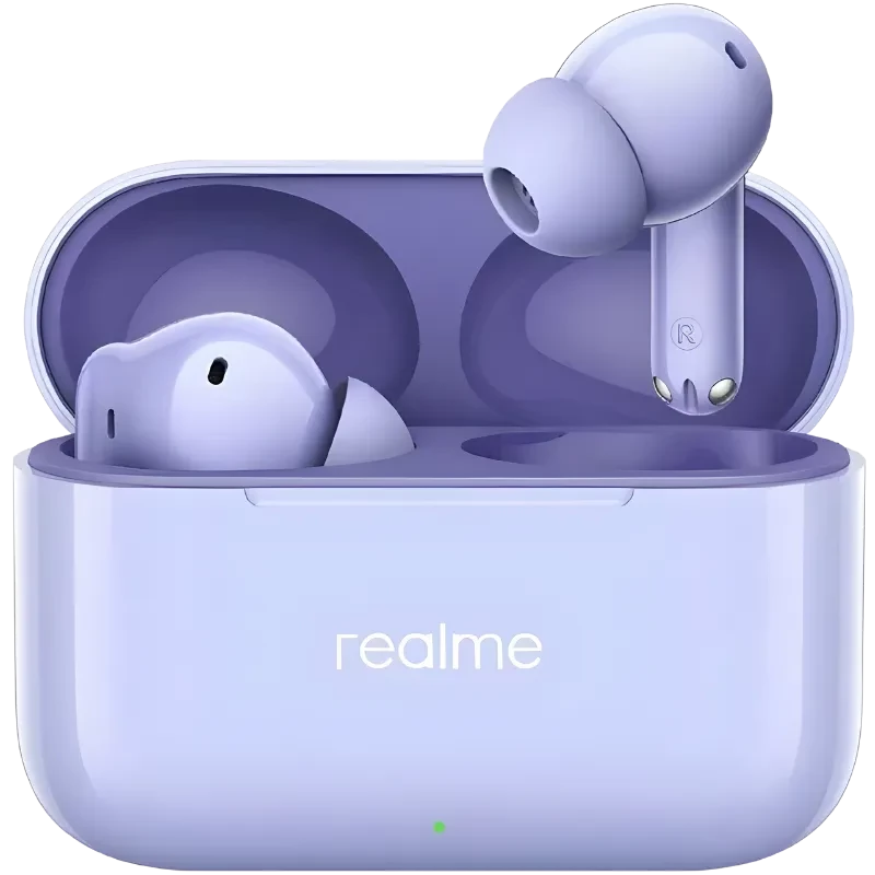 Realme Buds T200 Violet TWS ANC Bluetooth 5.4 50h IP55 Multipoint Écouteurs sans fil