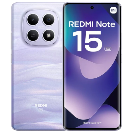 Xiaomi Redmi Note 15 5G 8GB/512GB Pourpre 6,77 pouces OLED 120Hz 108MP 5800mAh 45W NFC