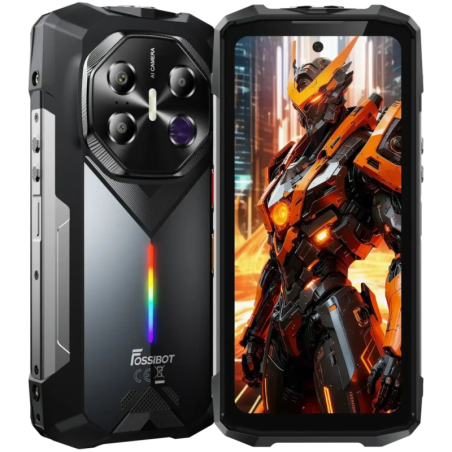 Fossibot F113 12GB/256GB Gris Rugged avec vision nocturne IP68/IP69K 6,78 pouces IPS 120Hz 64MP 20000mAh 33W NFC