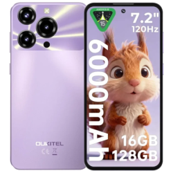 Oukitel C69 4GB/128GB Violet 7,2 pouces 120Hz 64MP 6000mAh 18W