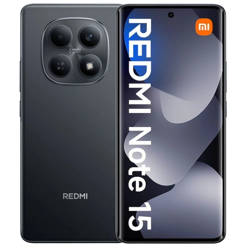 Xiaomi Redmi Note 15 4G 8GB/256GB Noir 6,77 pouces 120Hz 50MP 5800mAh 45W NFC