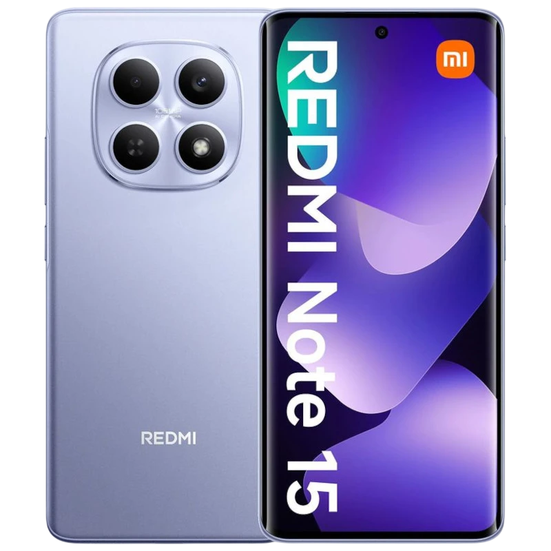 Xiaomi Redmi Note 15 4G 8GB/256GB Lilas 6,77 pouces 120Hz 50MP 5800mAh 45W NFC