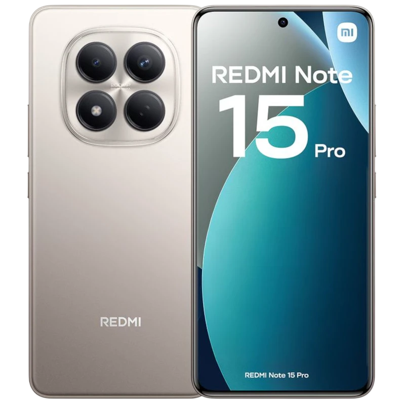 Xiaomi Redmi Note 15 Pro 4G 8GB/256GB Titane 6,77 pouces AMOLED 120Hz 200MP 6500mAh 45W NFC