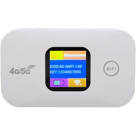 A8 4G LTE 3000mAh Blanc WiFi 5 Routeur portable