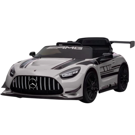 Mercedes AMG GT3 Gris 12V 2 moteurs 5km/h 30kg Voiture électrique pour enfants