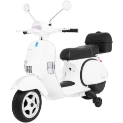 Vespa  PX150 12V Blanc - Moto électrique pour enfants