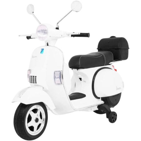 Vespa  PX150 12V Blanc - Moto électrique pour enfants