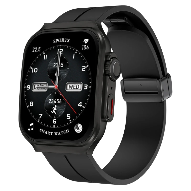 OV88 Noir Bracelet Silicone 2,01 pouces 7 jours +120 sports IP67 - Montre connectée