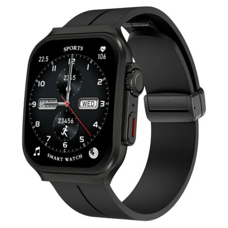 OV88 Noir Bracelet Silicone 2,01 pouces 7 jours +120 sports IP67 - Montre connectée