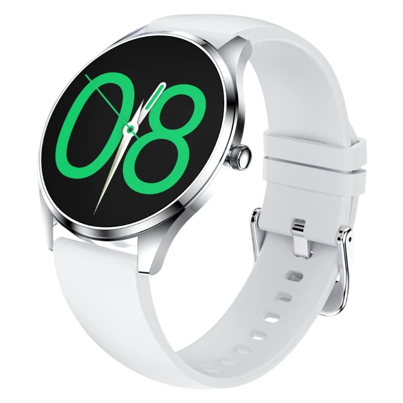 TN99 Bracelet Silicone Argent 1,43 pouces AMOLED 5 jours +100 sports IP67 - Montre connectée