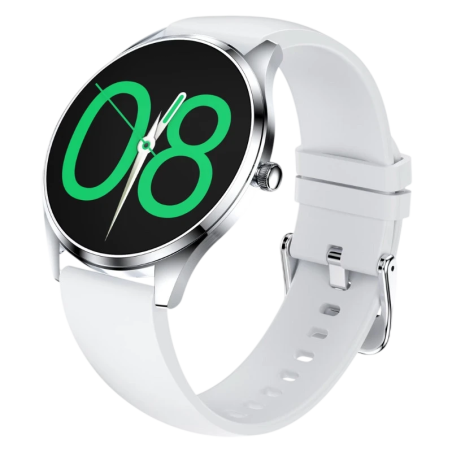 TN99 Bracelet Silicone Argent 1,43 pouces AMOLED 5 jours +100 sports IP67 - Montre connectée