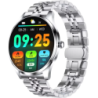 TN99 Bracelet Métal Argent 1,43 pouces AMOLED Appels Bluetooth 5 jours +100 sports IP67 - Montre connectée