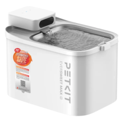 PETKIT EverSweet Max 2 (UVC) 3L Fontaine pour Chats Sans Câble acier inoxydable sans fil