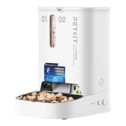 PETKIT Yumshare Dual-Hopper 2 avec caméra et micro Audio Bidirectionnel Mangeoire intelligente pour animaux