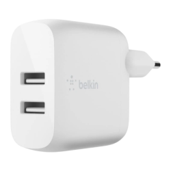 Belkin USB-A 24W  Blanc - Chargeur Double