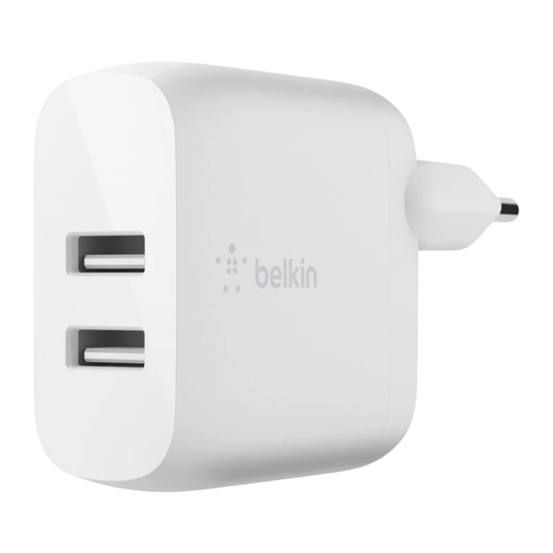 Belkin USB-A 24W  Blanc - Chargeur Double