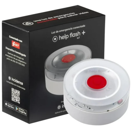Help Flash IOT Plus 290 candelas Homologuée par la DGT 3.0 Géolocalisable Blanche Balise de détresse