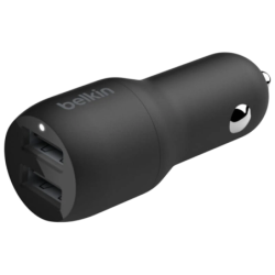 Belkin USB-A 24W Noir - Chargeur pour voiture Dual