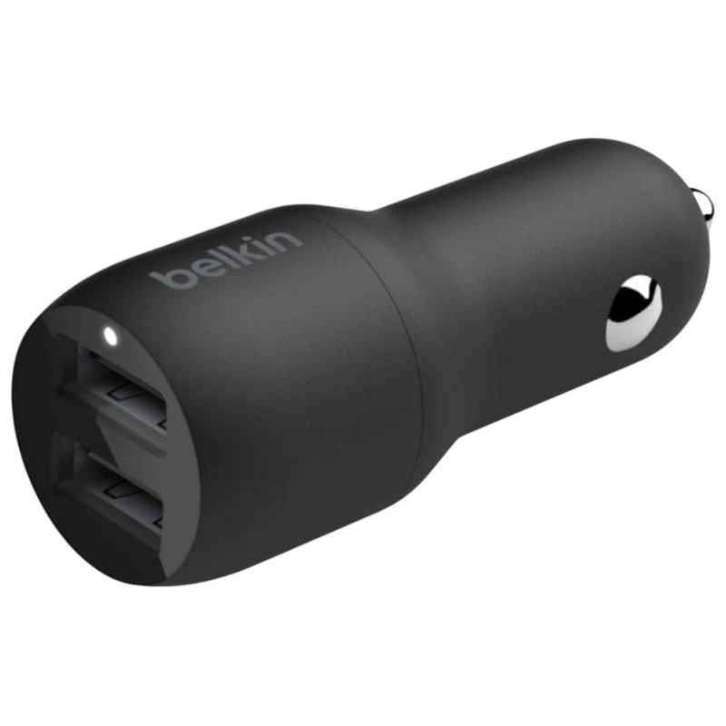 Belkin USB-A 24W Noir - Chargeur pour voiture Dual