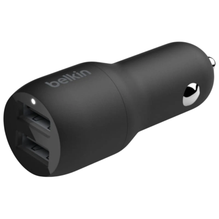 Belkin USB-A 24W Noir - Chargeur pour voiture Dual