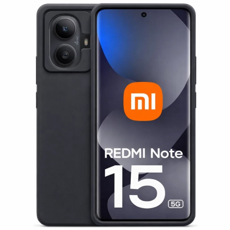Coque Xiaomi Redmi Note 15 5G / Note 15 4G Square Liquid Premium Noir