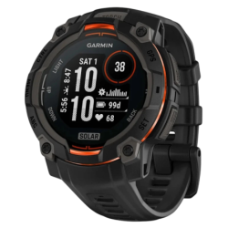 Garmin Instinct 3 45 mm Solar Noir Bracelet Silicone 0,9 pouces MIP GPS NFC 28 jours 10ATM Smartwatch