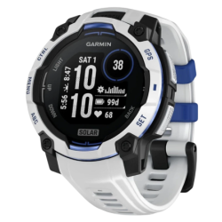 Garmin Instinct 3 45 mm Solar Blanc Bracelet Silicone 0,9 pouces MIP NFC 28 jours 10ATM Smartwatch