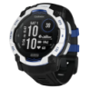 Garmin Instinct 3 50 mm Solar Blanc Bracelet Silicone Noire MIP 40 jours 10ATM Smartwatch