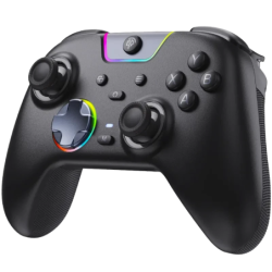 EasySMX X05 Pro PC Noir multiplateforme avec triple connexion 2,4 GHz/Bluetooth/USB-C effet Hall vibration Manette de jeu