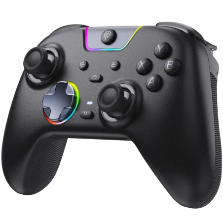 EasySMX X05 Pro PC Noir multiplateforme avec triple connexion 2,4 GHz/Bluetooth/USB-C effet Hall vibration Manette de jeu