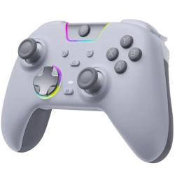 EasySMX X05 Pro PC Blanc multiplateforme avec triple connexion 2,4 GHz/Bluetooth/USB-C effet Hall vibration Manette de jeu